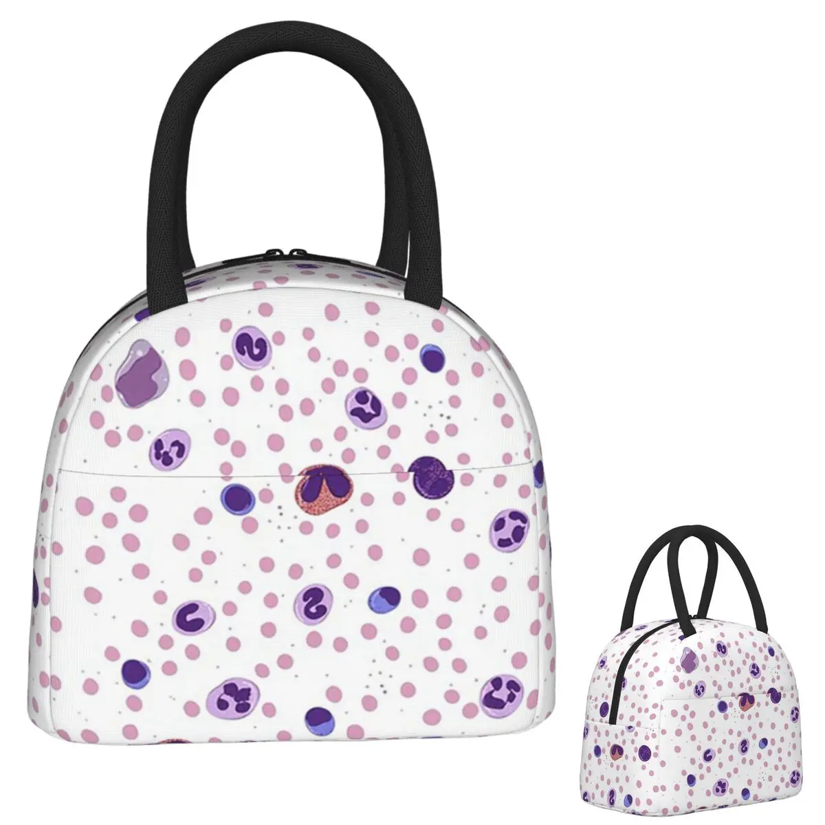 

Small WBC Differential Insulated Lunch Bag for Women Kids Portable Food Boxes Thermal Lunch Box Tote