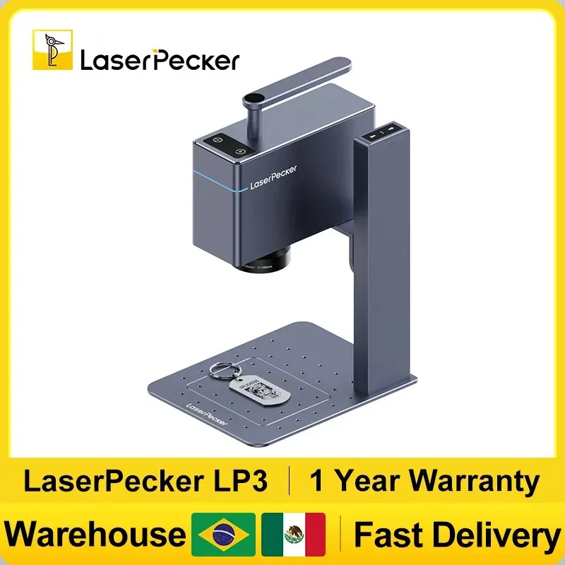 

LaserPecker 10KW Laser Engraver CNC 4K Bluetooth 5.0 DIY Handheld Portable Engraving On Metal colored plastic Jewelry LP3