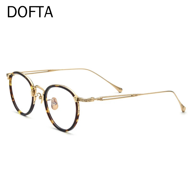 

DOFTA Acetate Titanium Optical Glasses Frame Women New Vintage Round Prescription Eyeglasses Men Myopia Spectacles Eyewear 5919