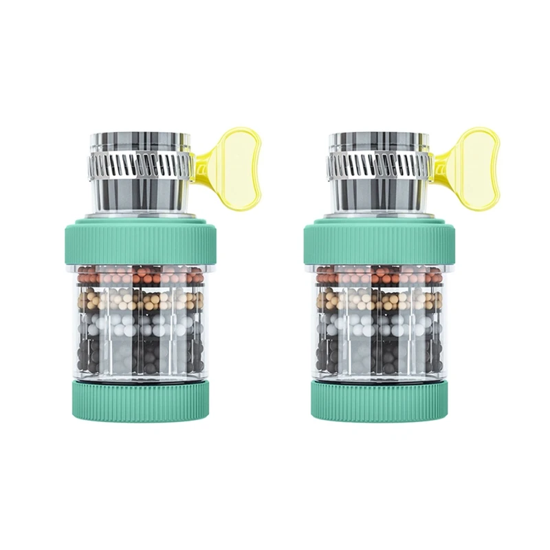 AS60-6-Layer Universal Faucet Filter, Splashproof & Water-Saving, Easy Install, 360° Rotatable Kitchen Tap Nozzle