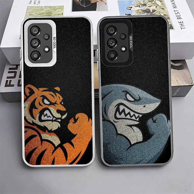 Fierce Animal Power Shockproof Phone Case for Samsung A17 A16 A15 A14 A37 A57 A36 A56 A26 A35 A55 A25 A34 A54 A24 A13 A23 A33 A5