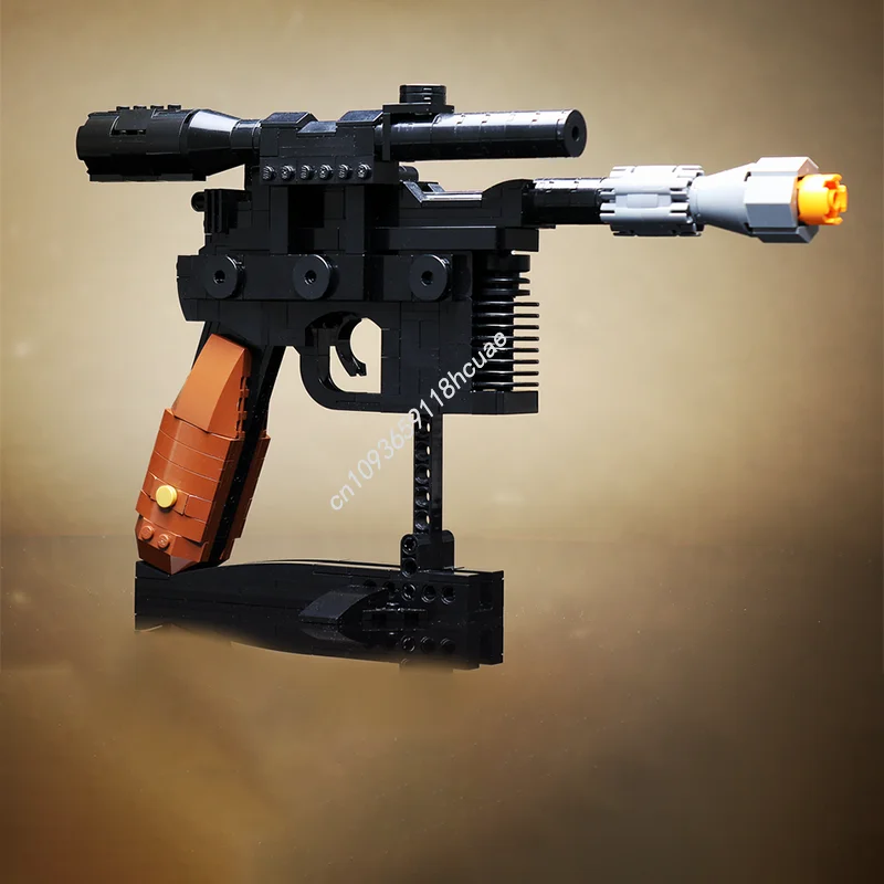 

428 шт. Moc Star Battle Millenium Blaster DL-44 Строительные блоки Модель пистолета Кирпичи Diy Творческая сборка Развивающие игрушки Подарок для детей