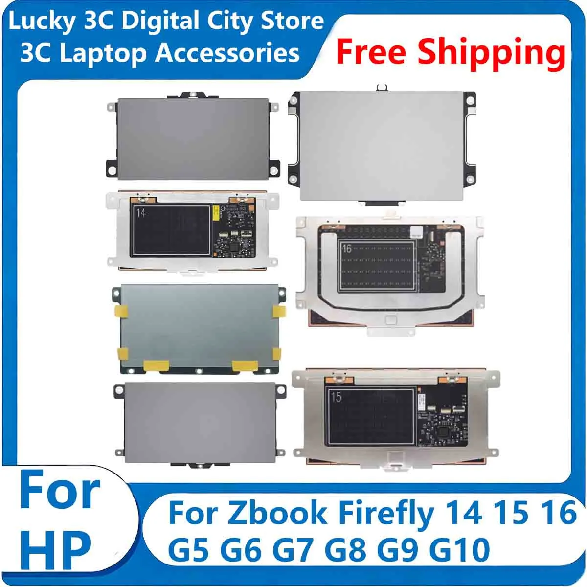Neue Original-Touchpads für HP Zbook Firefly 14 15 16 G5 G6 G7 G8 G9 G10 Trackpad-Maus mit linken und rechten Tasten als Ersatz