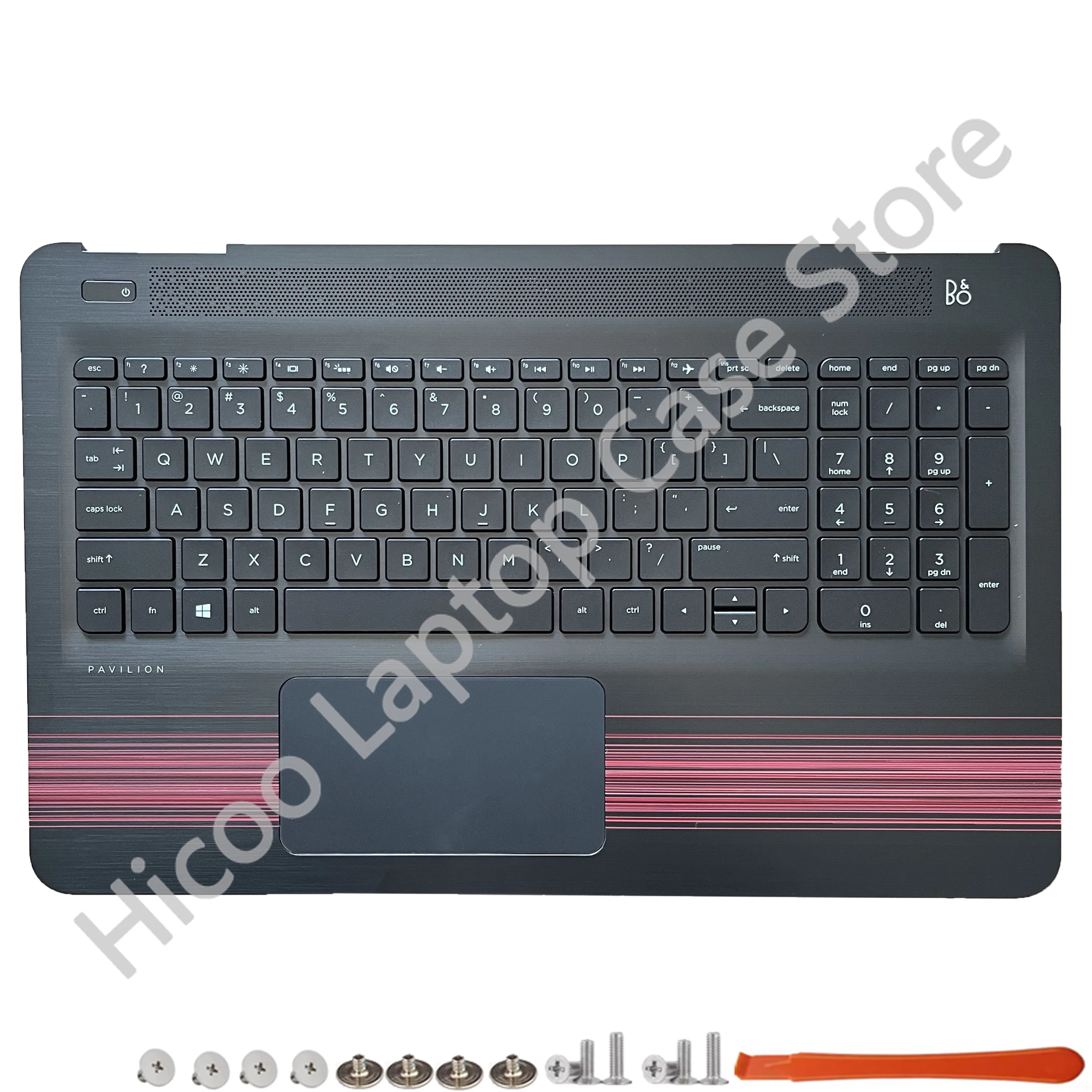 New Original For HP Pavilion 15-AU 15-AW 15-AL TPN-Q172 Q175 Palmrest Upper Top Case Cover With Keyboard Touchpad 856026-001