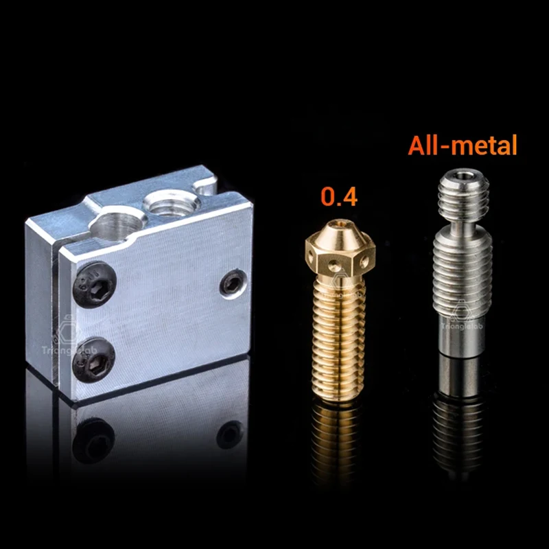 C Trianglelab 3D Printer Volcano Heater Block + High quality Nozzle + Heat breaker for 3D Printer For Hotend DIY 3D Printer
