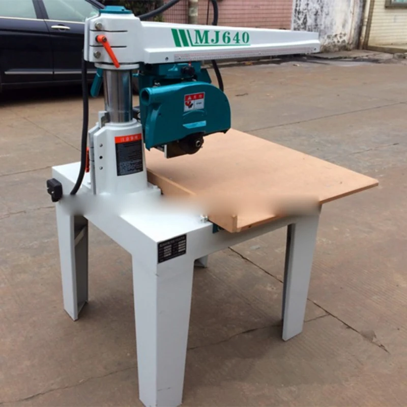 MJ640 Woodworking Rocker Saw Circular Radial Arm Saw Machine Electric Cutting Machine Power Tools 2.2KW