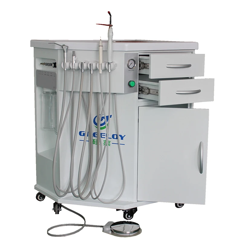 GU-P212 CE Approval Mobile Dental Treatment Unit with Side Cabinet 110V-240V
