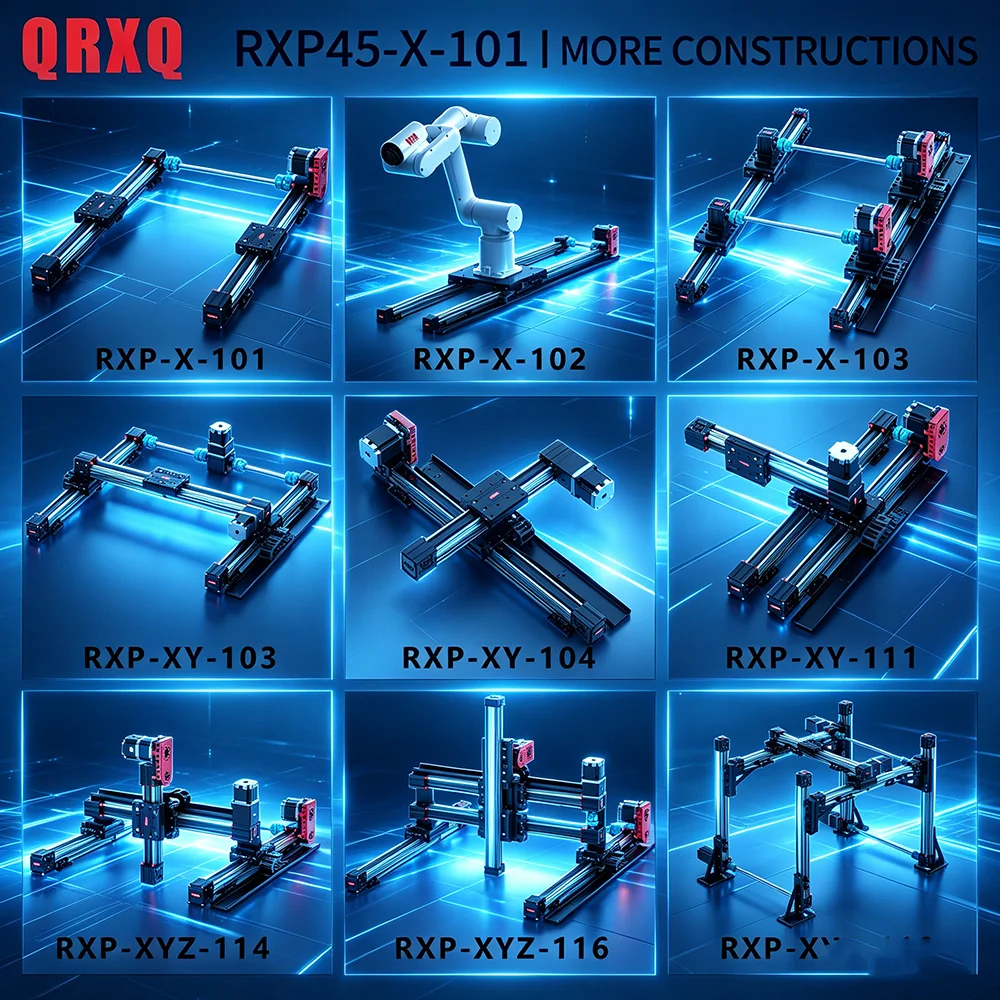 Cnc Gantry H-type Sliding Table Rail Linear 50-6000mm Stroke Sliding Table NEMA23 Stepper Motor Kit Linear Guide XYZ Axis 4