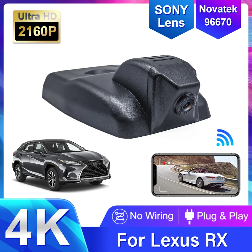 

4K Dash Cam Camera 2160P Car DVR Recorder For Lexus RX 200t 300 for Lexus RX 350 for Lexus RX 450h for Lexus RX AL20 2016-2022