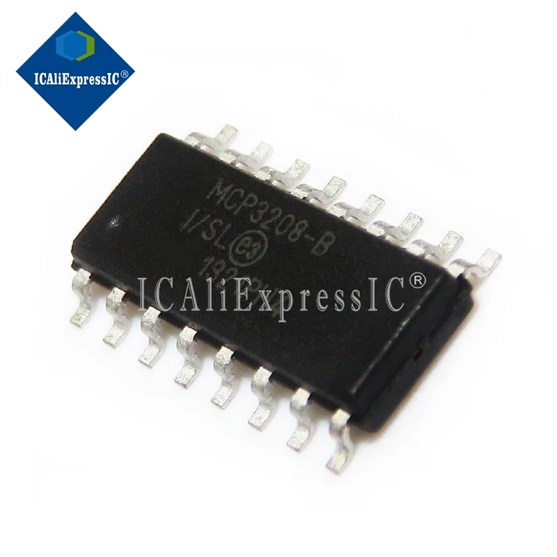 

5PCS MCP3208-C-I/SL MCP3208-B-I/SL MCP3208 SOP-16