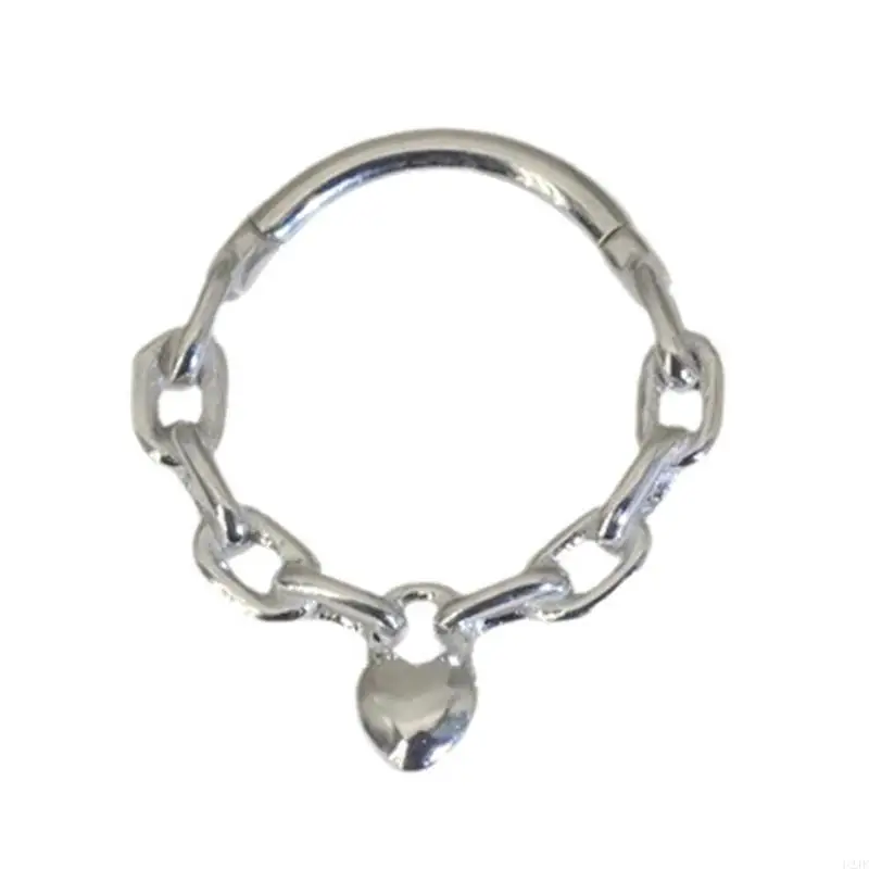 

Unique Heart Chain Designs Nose Rings Hoop for Everyday and Party Wear