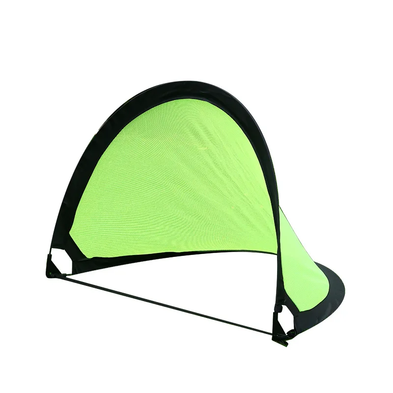 1 PC แบบพกพาพับเป้าหมายฟุตบอลสําหรับเด็กสีเขียวในร่ม/กลางแจ้ง Interactive เกม 120*80 ซม.ทนทานฟุตบอลอุปกรณ์การฝึกอบรม