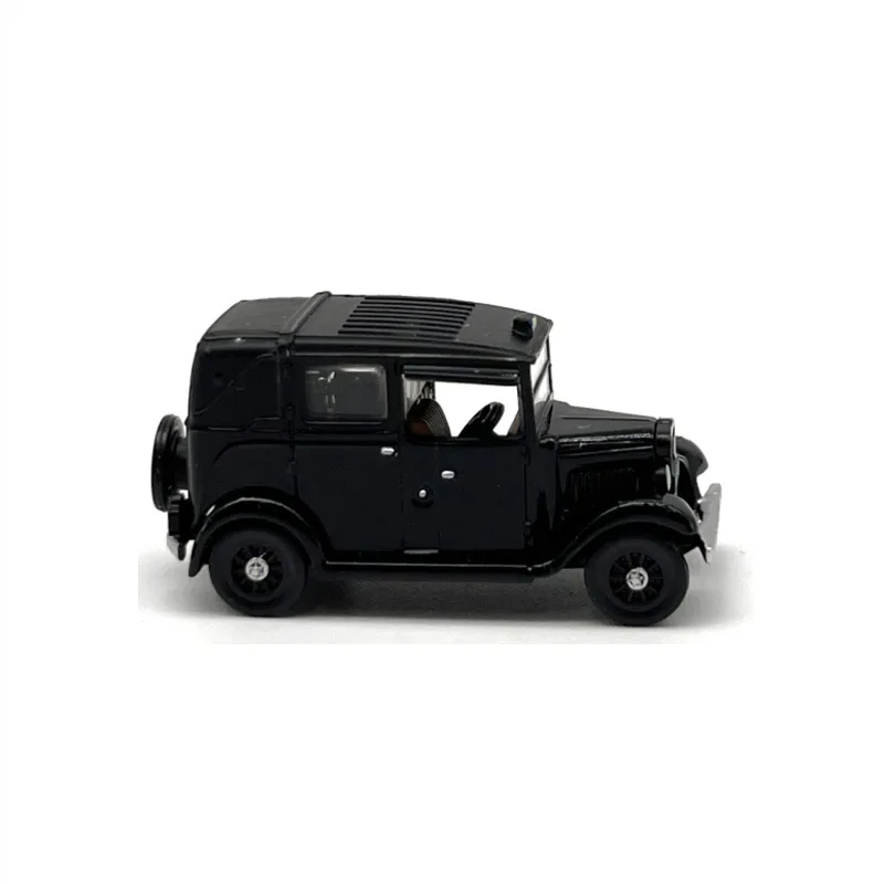 OXFORD Diecast Alloy 1:120 Scale 1934 Low Loader Taxi Car Model Black Adult Toy Collection Static Display Ornament Gift Souvenir