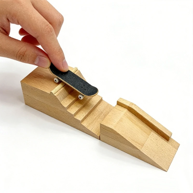 

Finger Skateboard Obstacle for Creative Skateboarding Exercise Easy Assembly for Children Safety 15UB