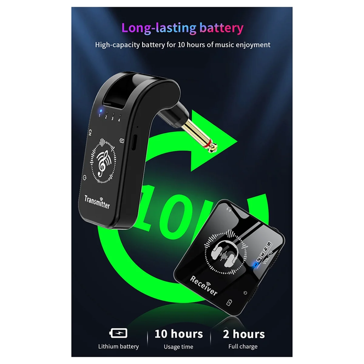 

B02B-2,4 ГГц Беспроводные наушники Монитор Система передачи Сценический аудио Передатчик и приемник для наушников