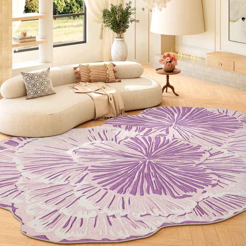 tappeti-d'arte-astratta-per-soggiorno-tappeto-decorativo-con-fiori-per-camera-da-letto-tappeto-a-forma-irregolare-morbido-tappetino-peluche-per-comodino-tappeto-spesso-per-casa