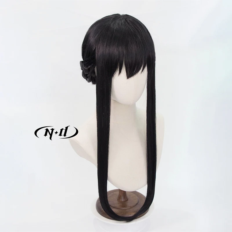 ND Yor Forger Cosplay Wigs Hairpiece Spy x Family Anime Cosplay Hair Wigs for Comic Con Coser Costume Theme Party Heat Resistant
