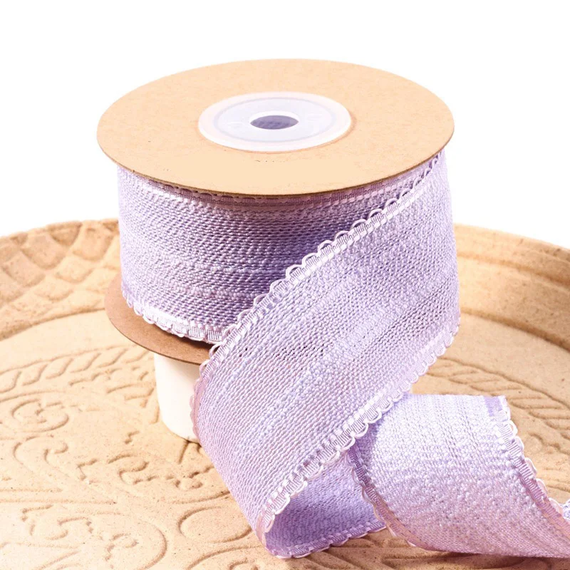 10 Yards 38MM  Hollow Lace Double-Sided Ribbon Single Color Hair Bows DIY Crafts Gift Wrapping Handmade Accessories Decoration