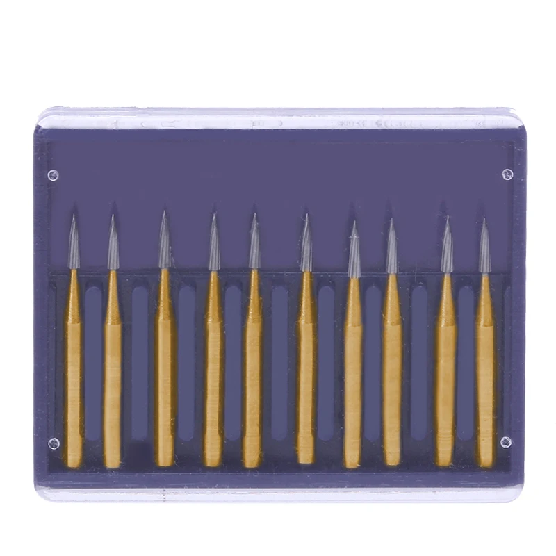 Dental Burs Tungsten Carbide 10pcs/box FG7901 Dental Trimming   Carbide Burs