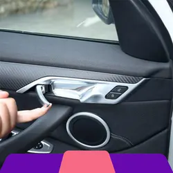 Stainless Steel Car Inner Door Handle Cover Door Bowl Protective Trim Sticker for BMW X1 F48 2016-2021 Auot Interior Accessory