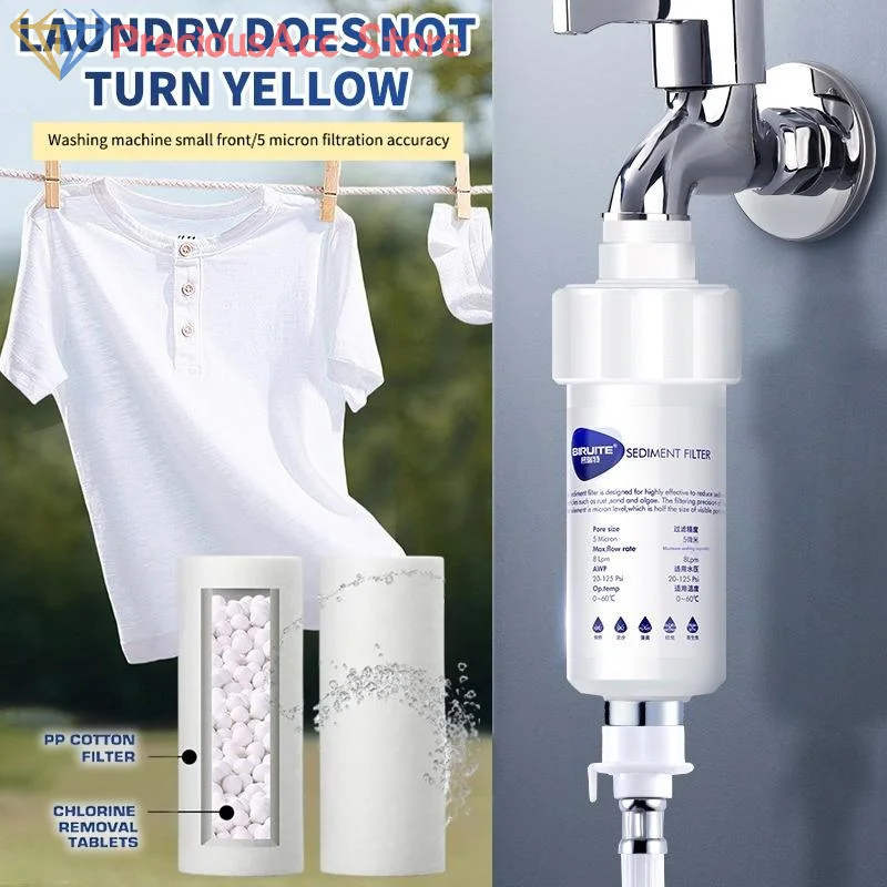 Under Sink Water Filter System for Tap Water,Pre-Chlorine Reduction  for Shower Washing Machine and Home Use