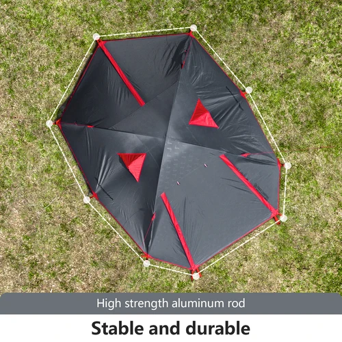 Imagen 2 del producto BISINNA Tienda de campaña ligera para 2-3 personas, tienda de campaña portátil impermeable para mochilero para senderismo al aire libre, tiendas para las cuatro estaciones