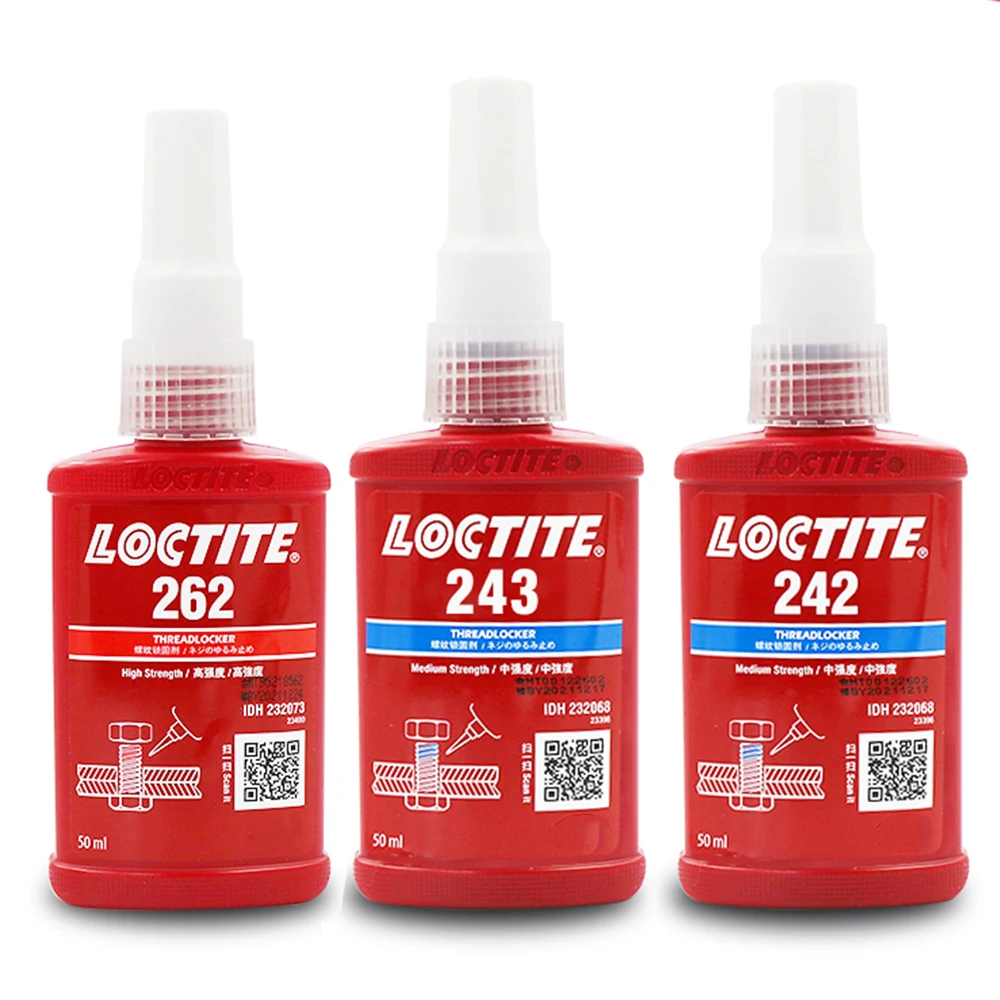 Imagem -02 - Loctite Screw Locking Agent Fixação Anaeróbia Anti-solto Médio Alta Baixa Resistência Resistente a Altas Temperaturas 242 263