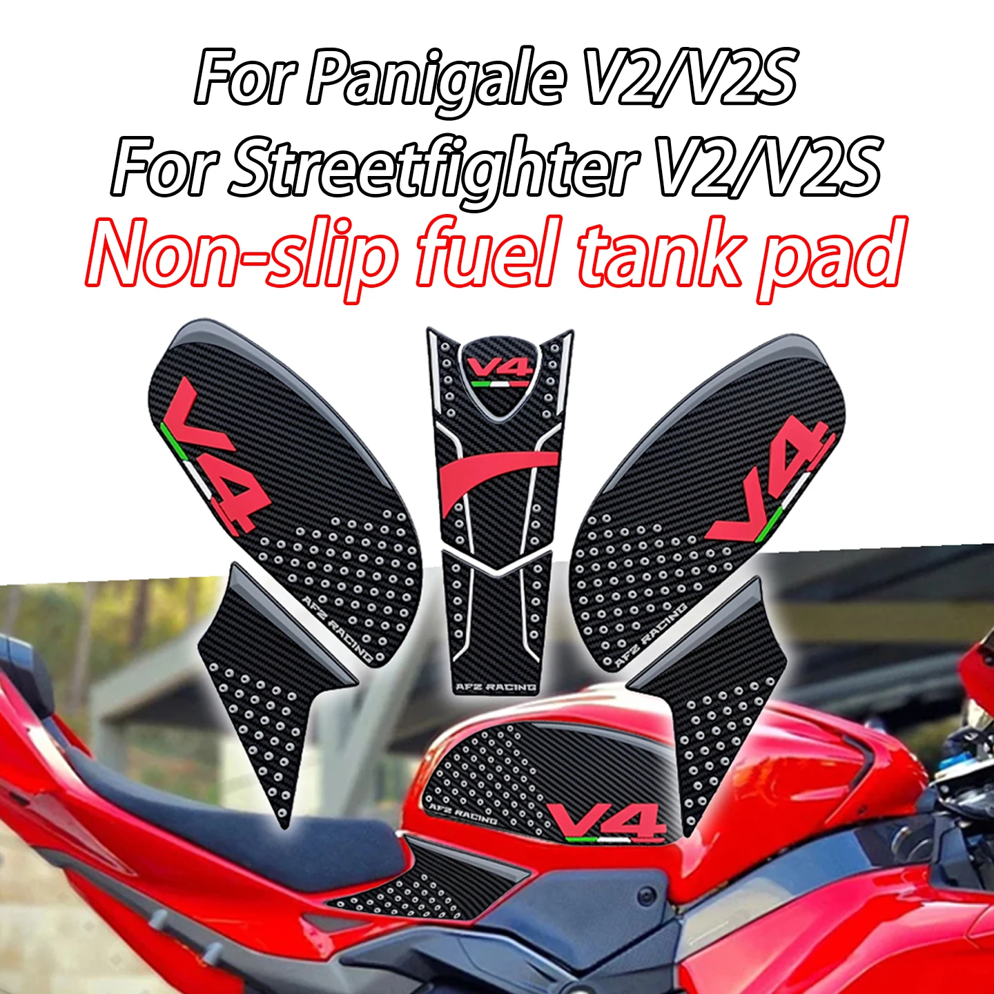 

Новые аксессуары для мотоциклов Ducati Panigale V4 V4S Streetfighter V4 V4S 2025 года: защитные наклейки-противоскользящие накладки на топливный бак