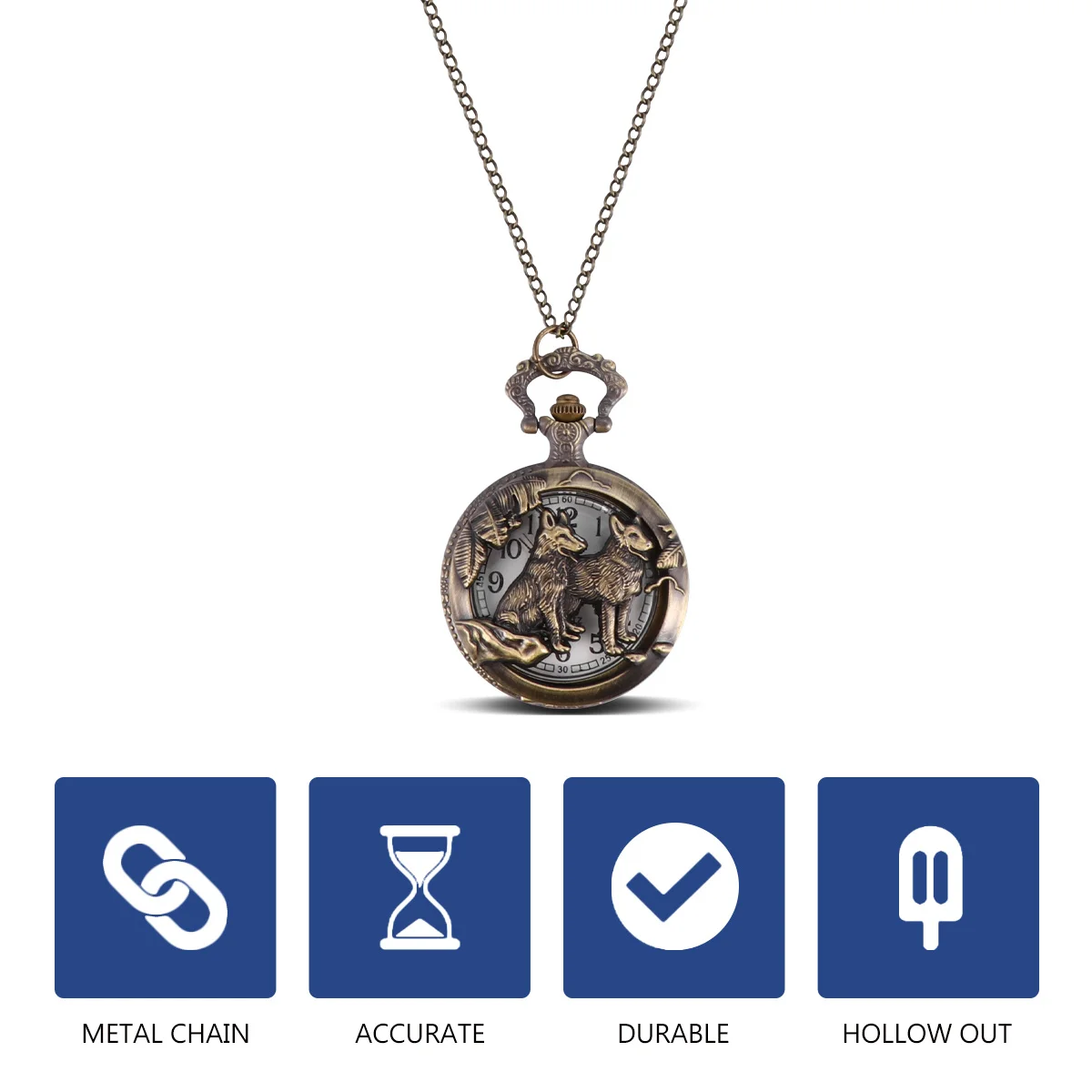 Рисунок 3 - карманные часы в стиле ретро с полым рисунком собаки