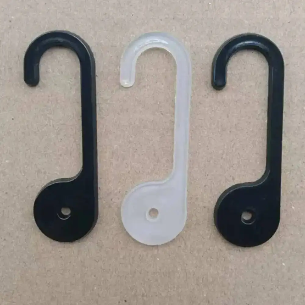 300 Stück Kunststoff-Sockenhalter, Produktverpackung, Hängende Kleidungszubehör-Displayclips, Haken, Aufhänger, Halterungen – Detail 1