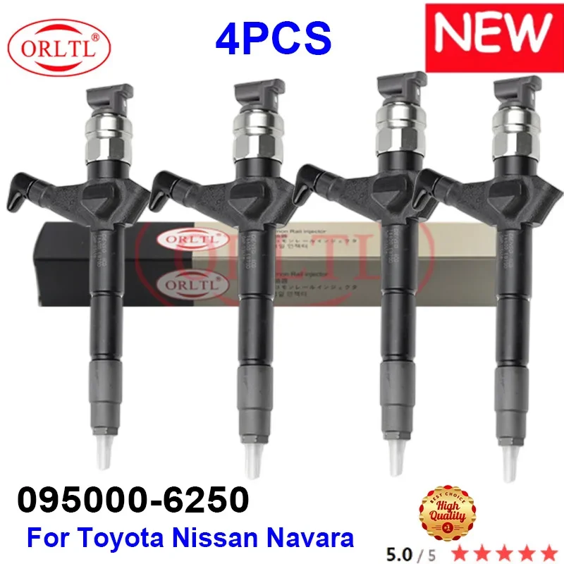 4PCS For Nissan Navara D22 D40 & Pathfinder R50 2006 UP 2.5L YD25DDTI 095000-6250 16600-EB70A/D 0950006250 095000 6250 4PCS