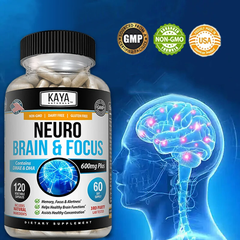 Helps Improve Cognitive Performance, Stress Relief and Brain Memory, Concentration and IQ Supplemen