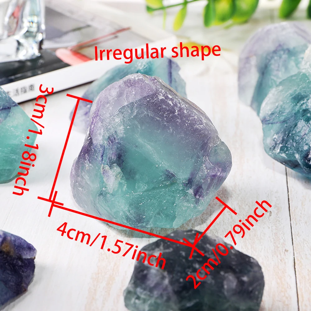 Natural Color Fluorite Raw Minerals Specimen Irregular Shape Rock Mineral Stone Fish Tank Decorative Bulk Polishing Crystal