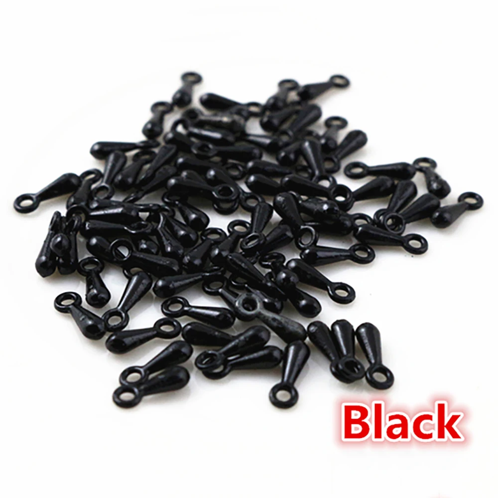 7*3mm 100pcs/Lot 6 Colors Pendant Necklace End Caps Charms For Necklace Bracelet Earrings Jewelry Findings Accessories for DIY