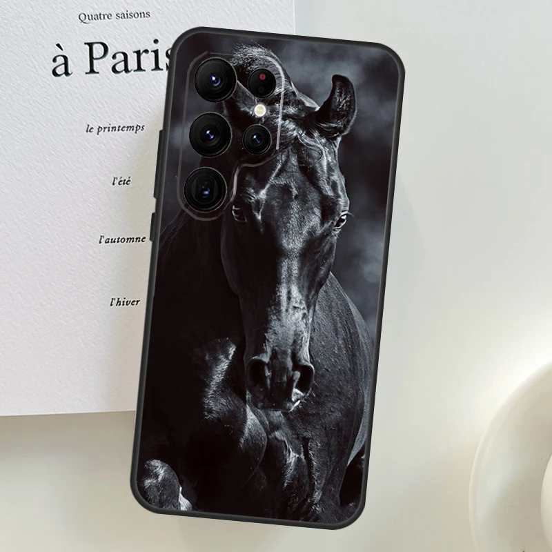 Animal Steed Horse Case For Samsung Galaxy S22 S23 Plus S21 S23 Ultra S20 FE S8 S9 S10 Note 10 20 Ultra Coque