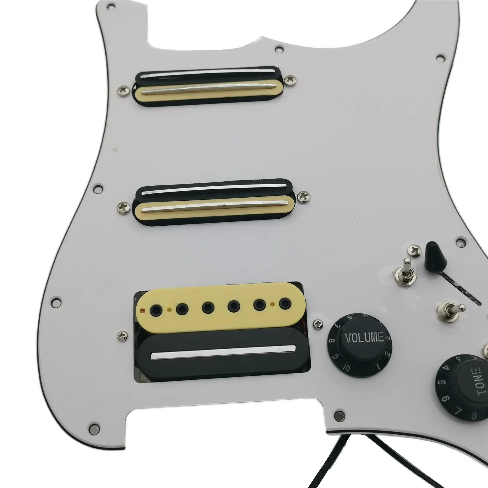 Best Offer Alnico 5 HSS Wiring Harness  Prewired loaded Pickguard Guitar Pickups Humbucker Pickups For Electric Guitar