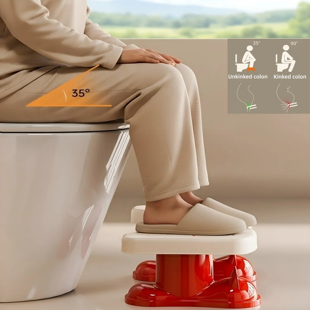 مقعد مرحاض القرفصاء للبالغين، مقعد قرفصاء مقاس 7 بوصة للبالغين، مقعد نونية غير قابل للانزلاق للتبرز، مرحاض محمول بخطوة القدم
