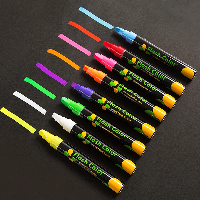 Liquid Chalk Erasable Highlighter Fluorescent Marker Pen,For Whiteboard Graffiti LED Advertisement Chalkboard