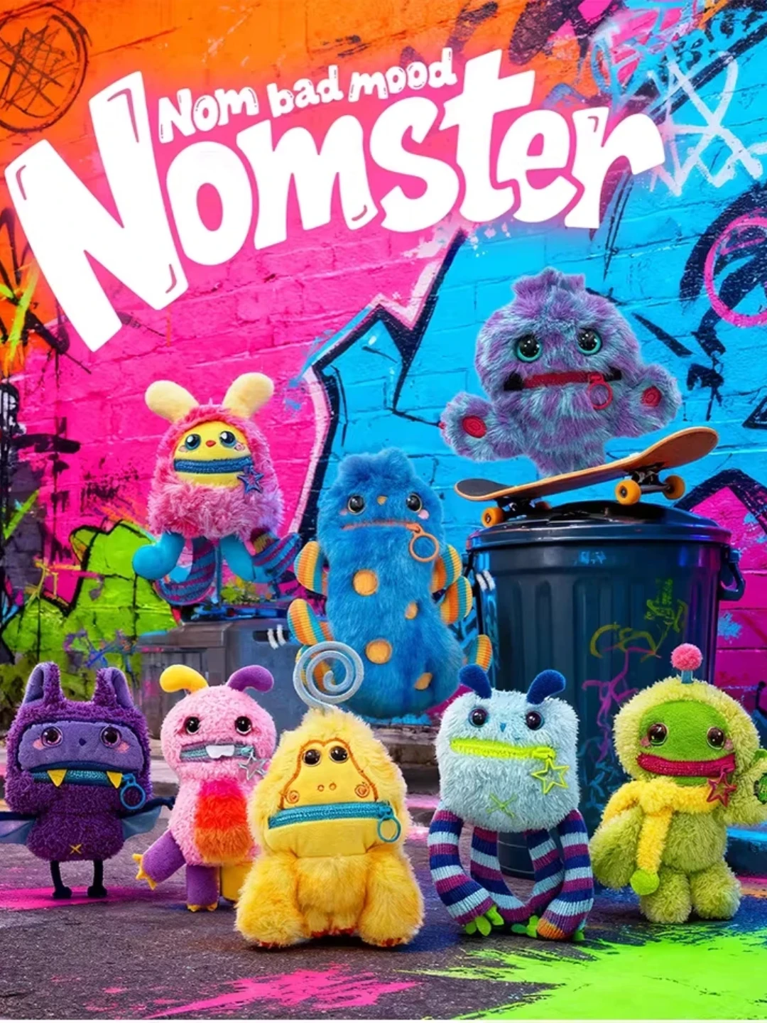 

Genuine Nomster Talking Plush Pendant Blind Box Monster Plush Doll Ugly Cute Funny Toy Coin Purse Keychain Gift