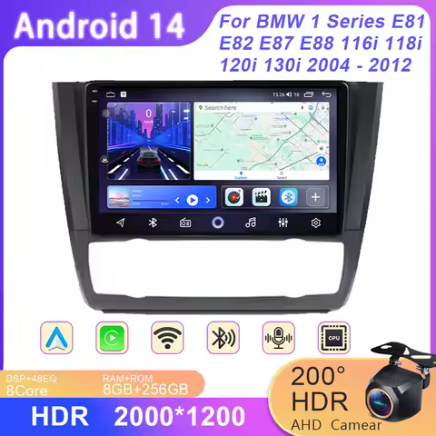 4G For BMW 1 Series E81 E82 E87 E88 116i 118i 120i 130i 2004 - 2012 5G Multimedia BT Stereo IPS Android Car GPS DVD Player Radio