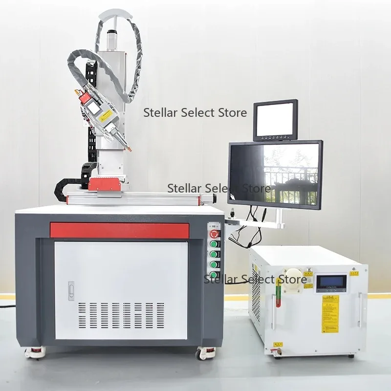 Hote Sales 1kw 2kw 3kw 3 Axis Platform Automatic Battery Terminal  Fiber Laser Welding Machine for Lifepo4 Battery