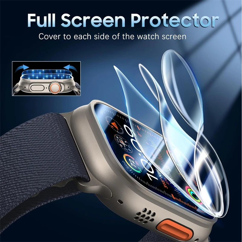 Hydrogel Film for Apple Watch 46MM 44MM 45MM 40MM 41 38 42 49MM Screen Protector iWatch series Ultra 11 10 9 8 se 6 Accessories image 2