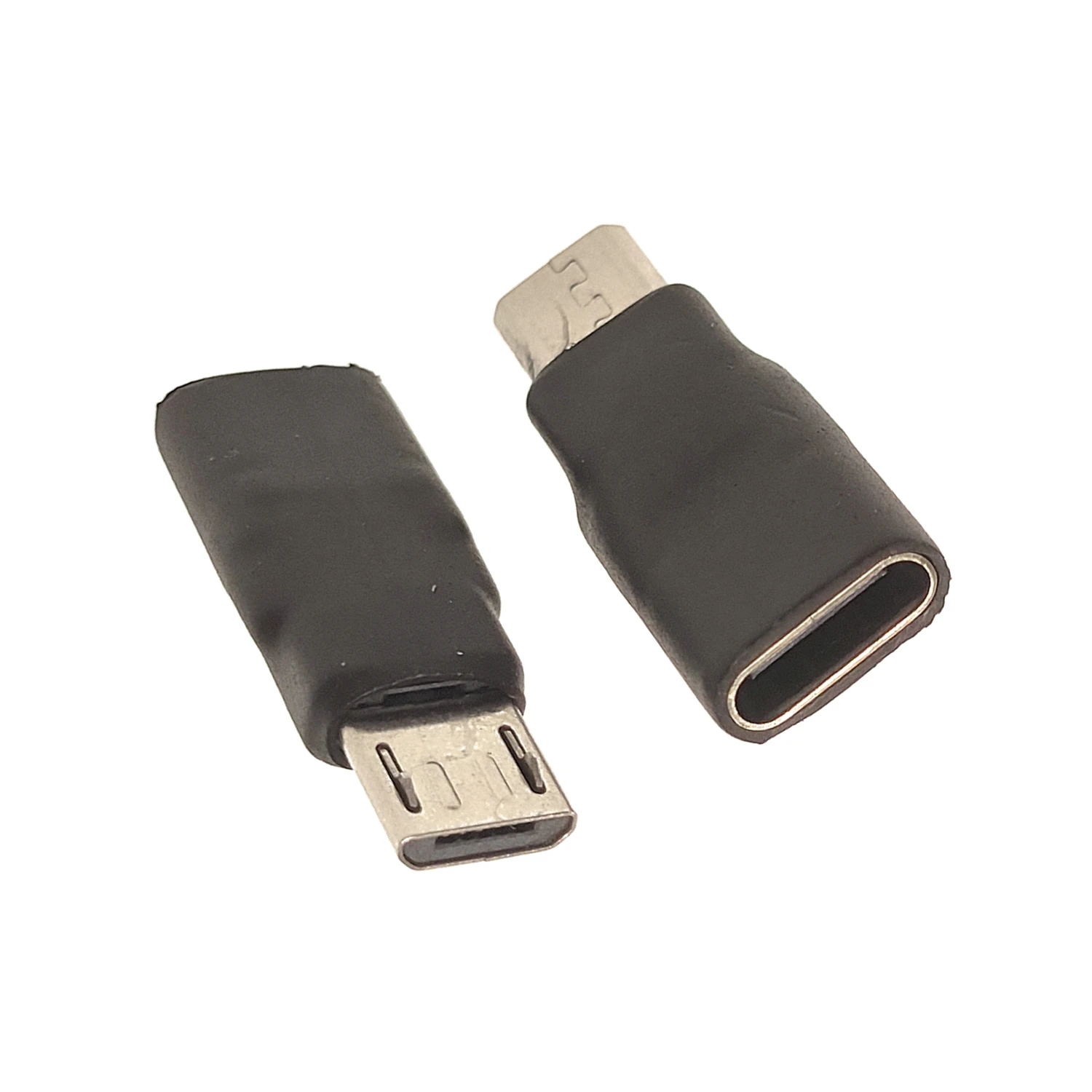 Micro USB Male to Type C Female Adapter, Resistant to 90 microusb to USBC, Data Converter, Charge Splitter for Phone