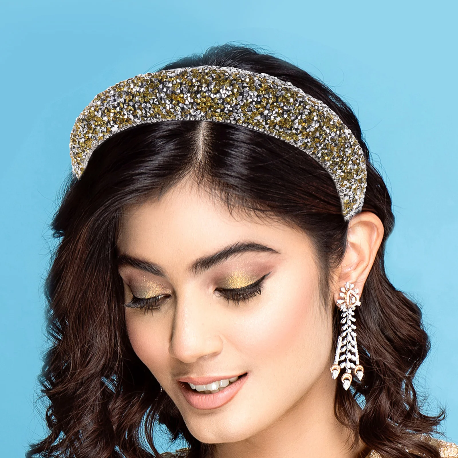 

Delicate Diamond Hairband Shiny Baroque Headwear for Girls Banquet Party Accessory Hair Band Party Headband Hairband Decor