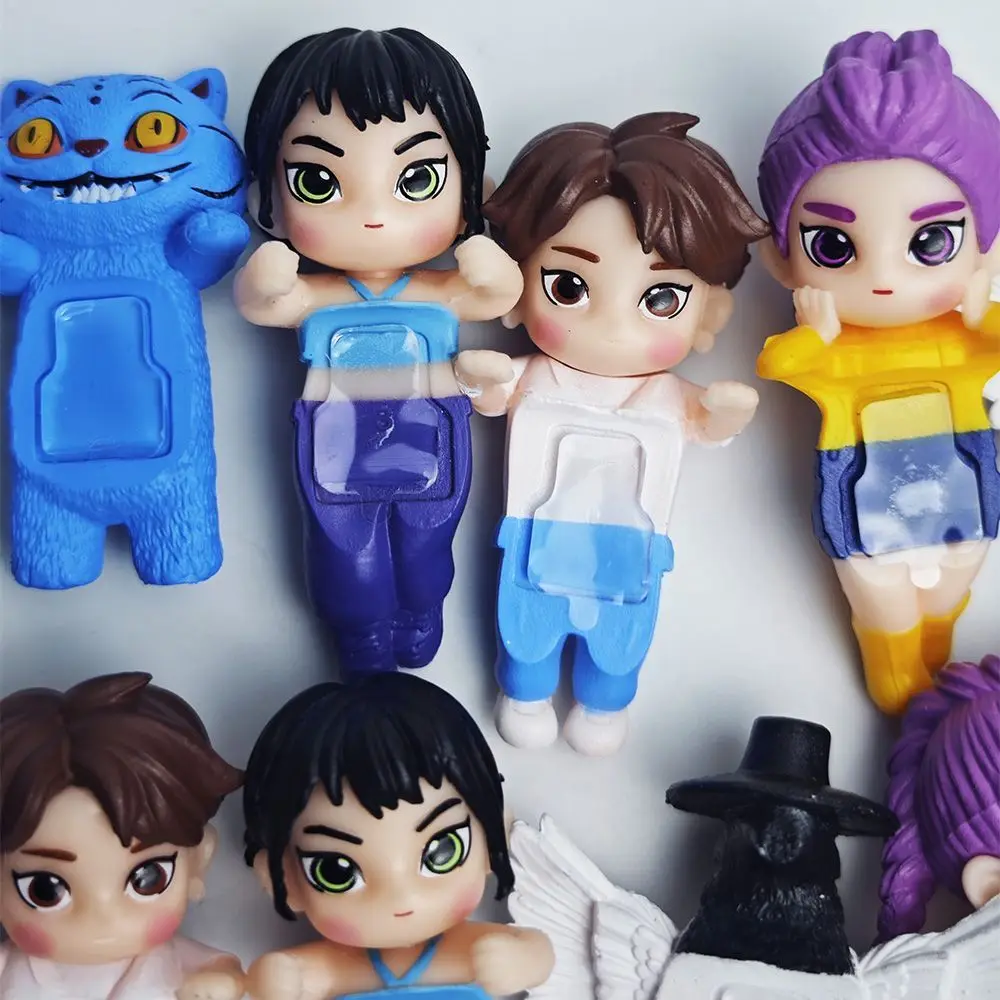 熱い！ パパシリーズアニメ Kpop デーモンハンターズフィギュア電話コンピュータ装飾コレクションフィギュアモデルおもちゃ誕生日ギフト