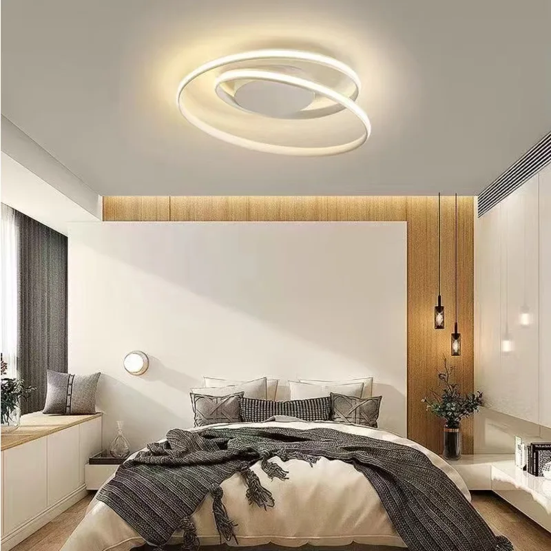 Nordic Stijl Led Slaapkamer Lamp Warme Eetkamer Lamp Kamerlamp Persoonlijkheid Creatieve Moderne Minimalistische Woonkamer Plafondlamp