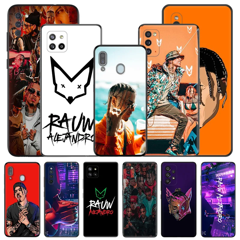 Singer Rauw Alejandro Silicone Black Phone Cases for Samsung Galaxy A54 5G A04 A03 A34 A01 A02 A50 A70 A40 A30 A20 S A10 E Cover