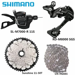 Shimano XT M8000 SLX M7000 11 Speed Groupset For MTB Bicycle SunRace Sunshine Cassette HG601 Chain Bike Derailleur SGS