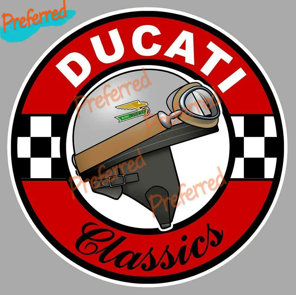 

High Quality Decal Car Sticker Motorcycle Racing Laptop Helmet Trunk Surf Camper for Ducatis Classics Vinyl Sticker Laminate