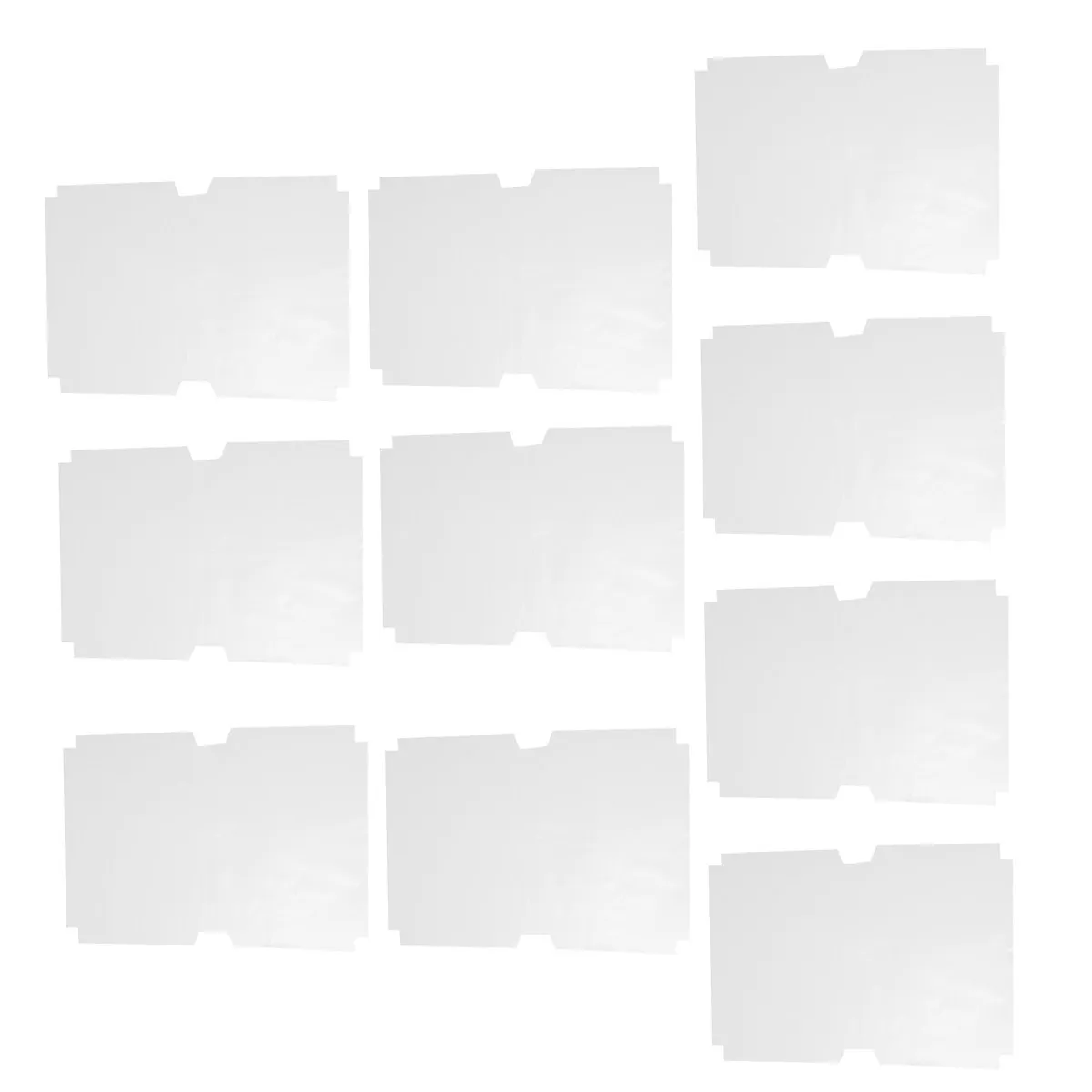 10Pcs Heavy Duty Clear Plastic Book Cover Transparent Protective Book Sleeve for Students Learning Materials Exercise Books